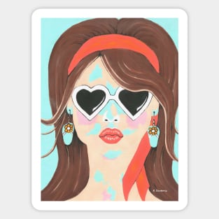 HEARTBREAKER Pretty Woman Painting Sticker